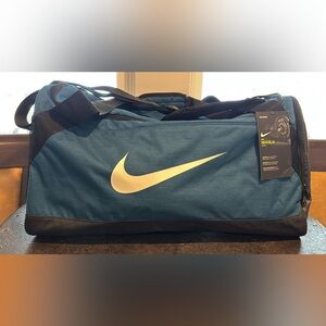 Nike Blue and Black Duffel Bag